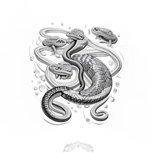 Snake And Toad And Snail