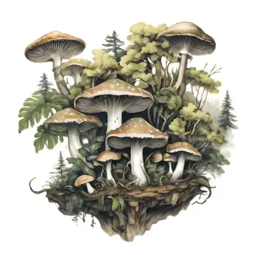 Mushroom Forest Surrounded