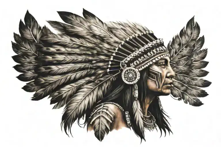 Female Native American Indian Inspire