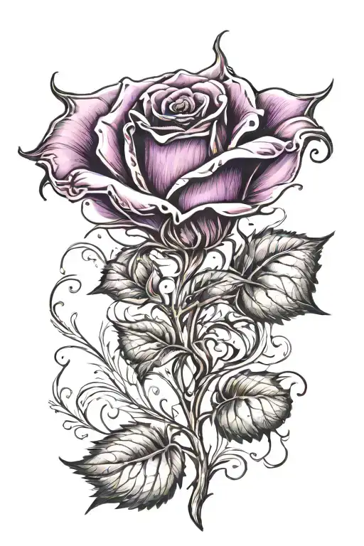 Rose Purple Heart