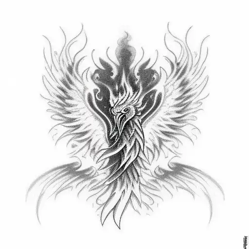 Black Phoenix On Fire