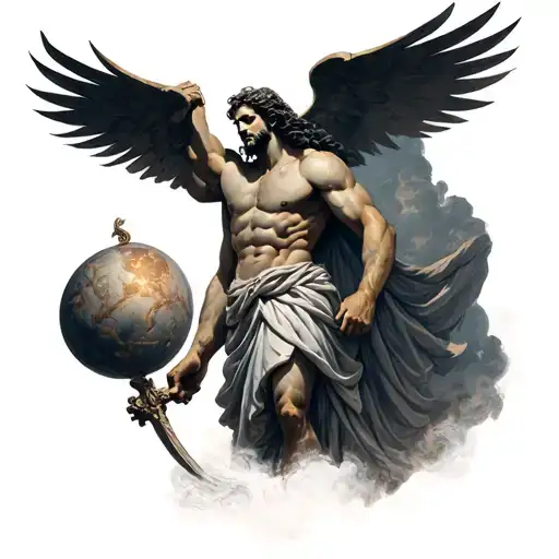 Hades Greek God Atlas Holding