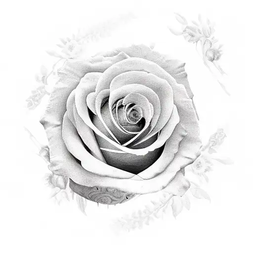 Woman Portait Woth Rose