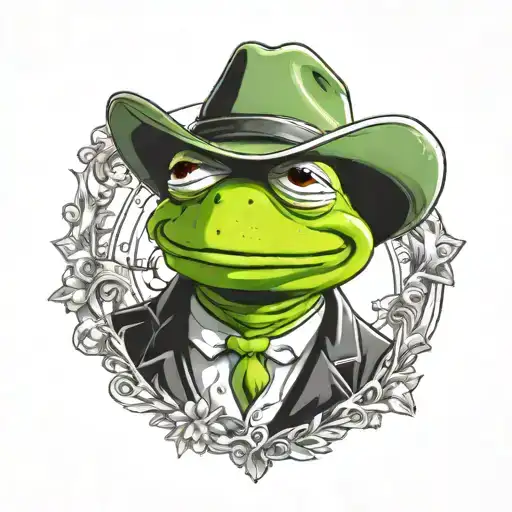 Kermit The Frog Cowboy Diamond Surrounded