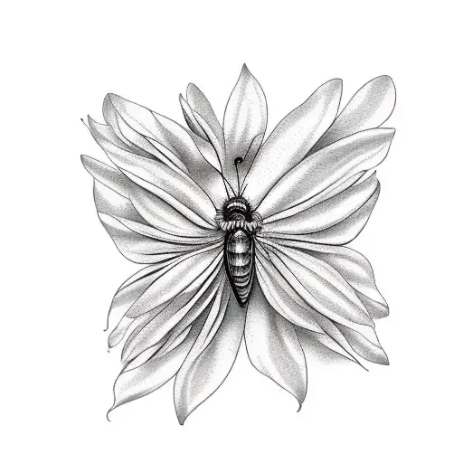 Butterfly And Sunflower