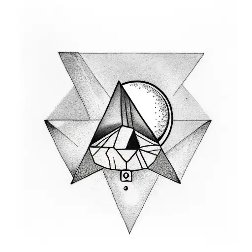 Baby Goat With Moon In A Triangle