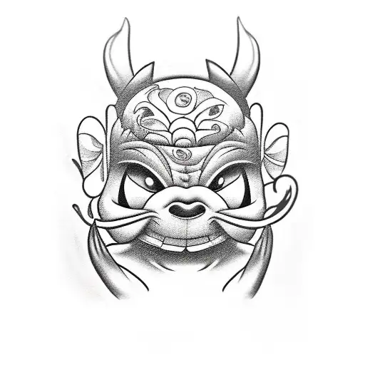 Stich From Motion Picture Dressed Like Mexican Gang Member