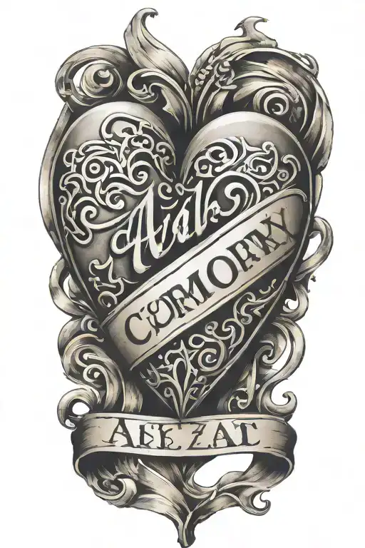 Brazalete Corazon Y Amor Fati Text