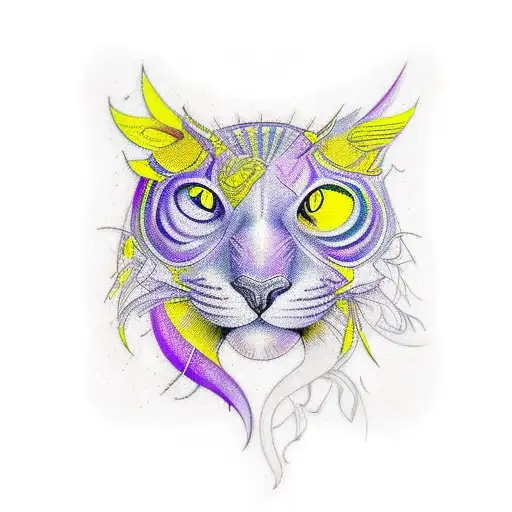 Line Around The Arm With Yellow Purple And White Colours And Text Y Nada Mas With Number 7