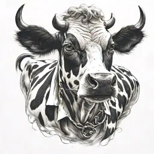 Gay Man Dressed Like Cow