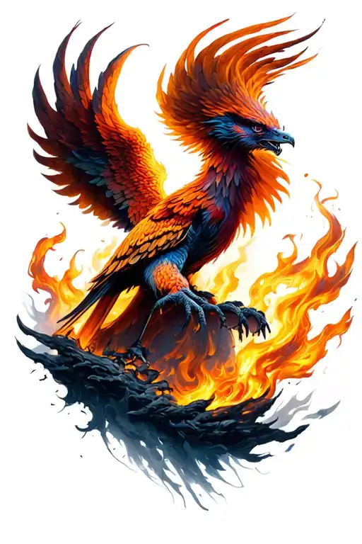 Phoenix Rising From Ashes