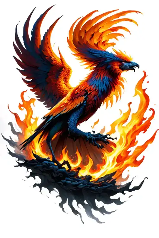 Phoenix Rising From Ashes