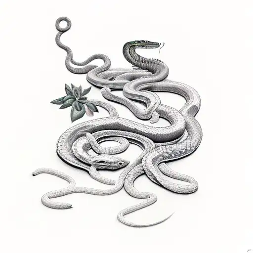 Plants With A Snake Running Through It