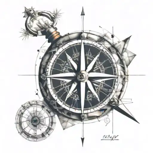 Incorporate Geometric Shapes Into A Compass Design