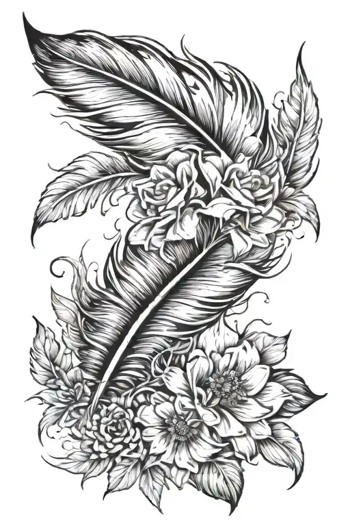Feather And Flower