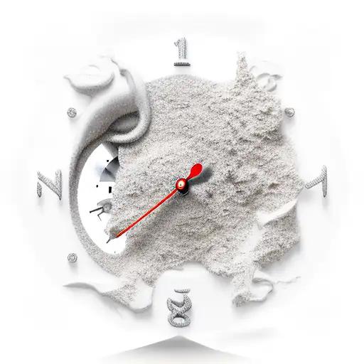 Clock Dropping Sand