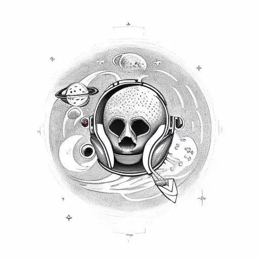 Astronaut Falling In Space