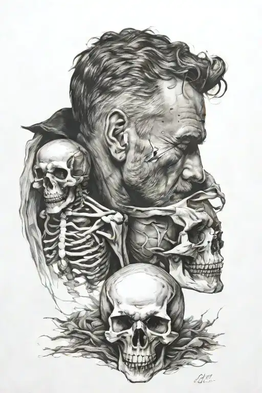 Man And Skull