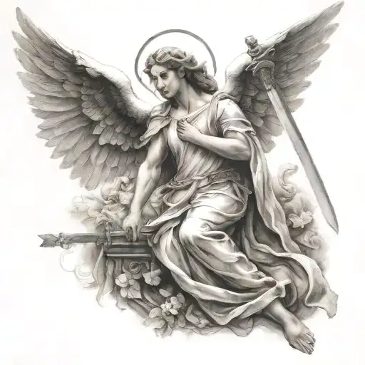 Guardian Angel With A Sword