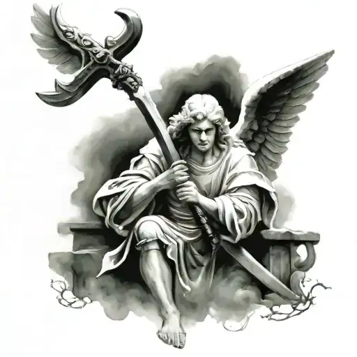Guardian Angel With Sword