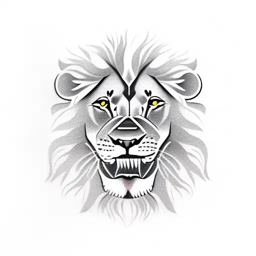 Lion With A Rose In His Mouth