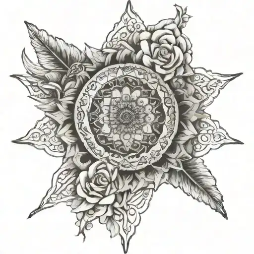 Mandala Book Open In Front