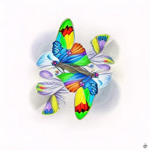 2 Butterflies Over A Rainbow