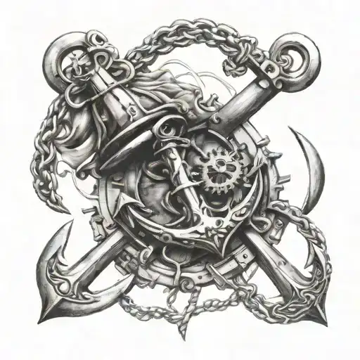 Steam Punk Anchor Entwined