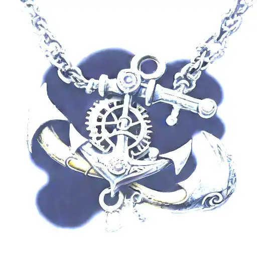 Steam Punk Anchor Hanging Pendant