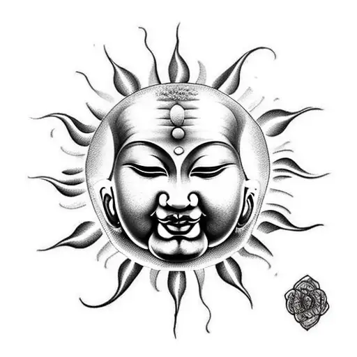 Sun And Buddah Sleeve