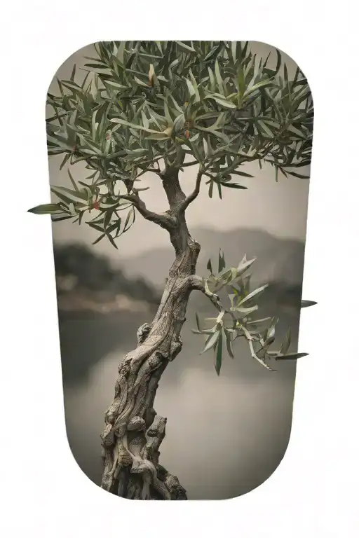 An Olive Tree A River