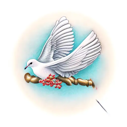 Dove With Medical Equipment