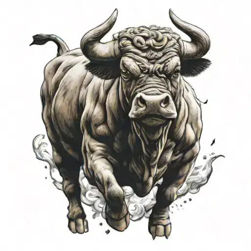Bull Charging