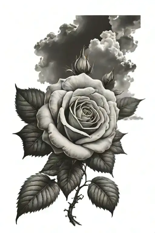 Cloud With Rose