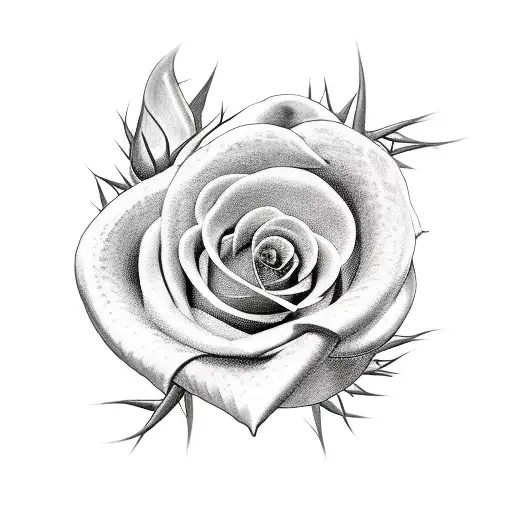 A Snake Wrapped Around Of A Sword Tongue Out And Roses Full Of Thorns In The Background