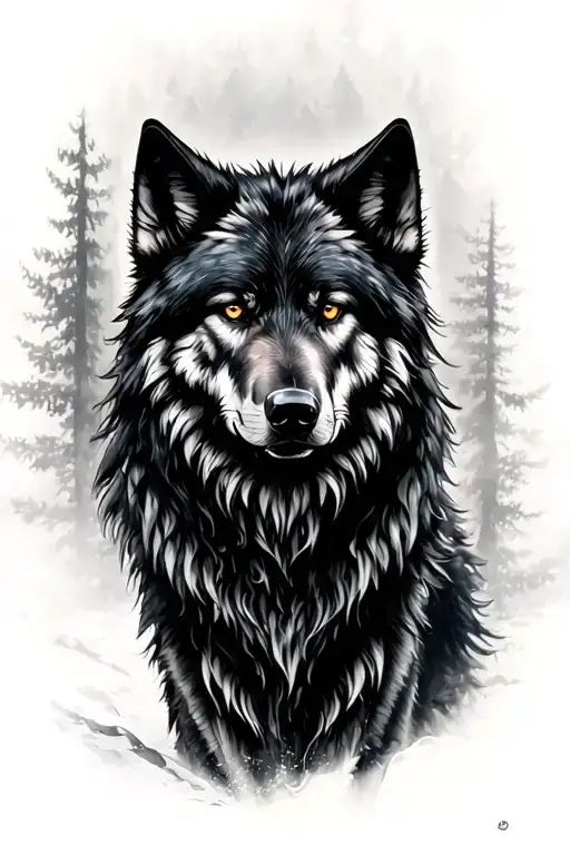 Black Fenrir Wolf