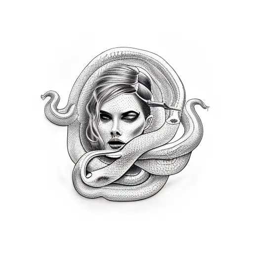 Woman With Snake