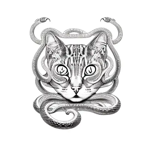 Cat Medusa Snake