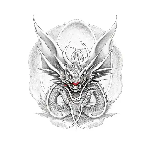 Red Dragon From The House Of The Dragon Series