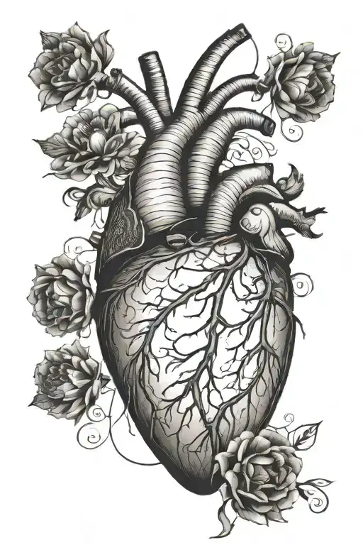 Heart Beat Line With A Heart