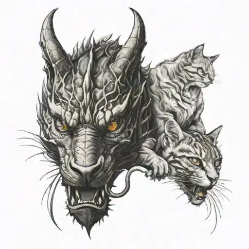 Dragon And Cat