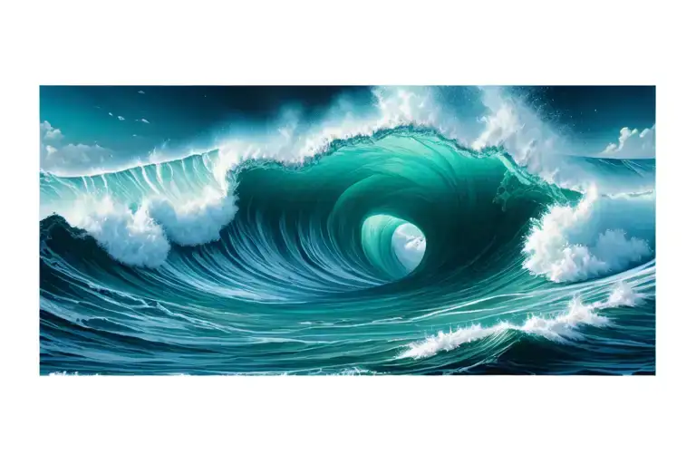 Ocean Waves Crashing