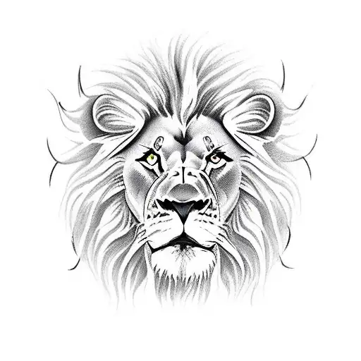 Devil Face To Face With Lion