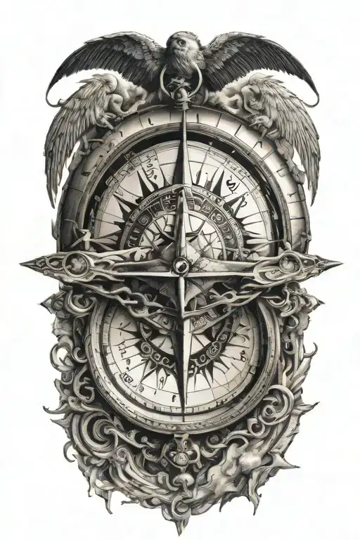 Compass And Human Eyes