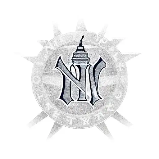 New York City With Yankees Logo In The Middle