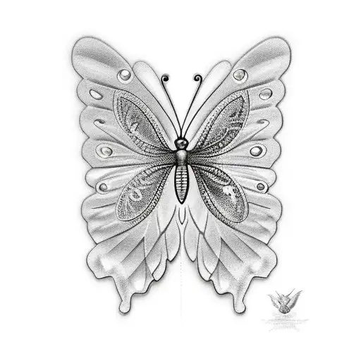 Butterfly With Glass Wing