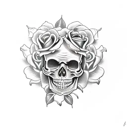 Skull And Roses