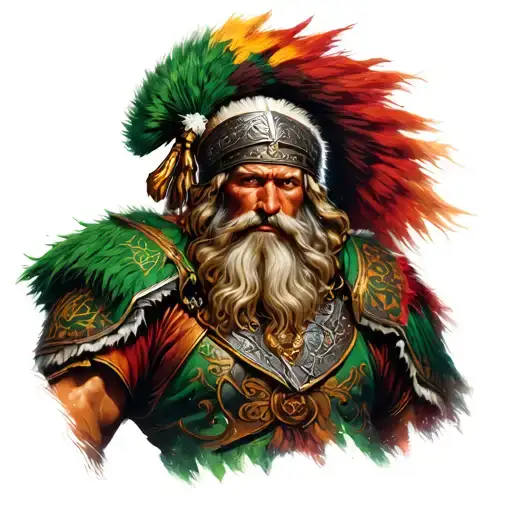 Irish Warrior Chieftain Leading