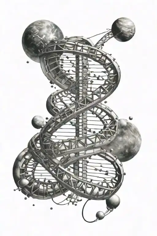 Space Dna Strands Made
