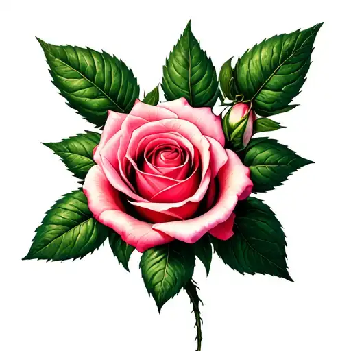 Peppermint Strip Rose